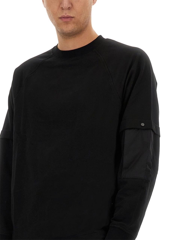 씨피 컴퍼니 FW24 SWEATSHIRT WITH POCKET 17CLSS029A_006452M999 BLACK