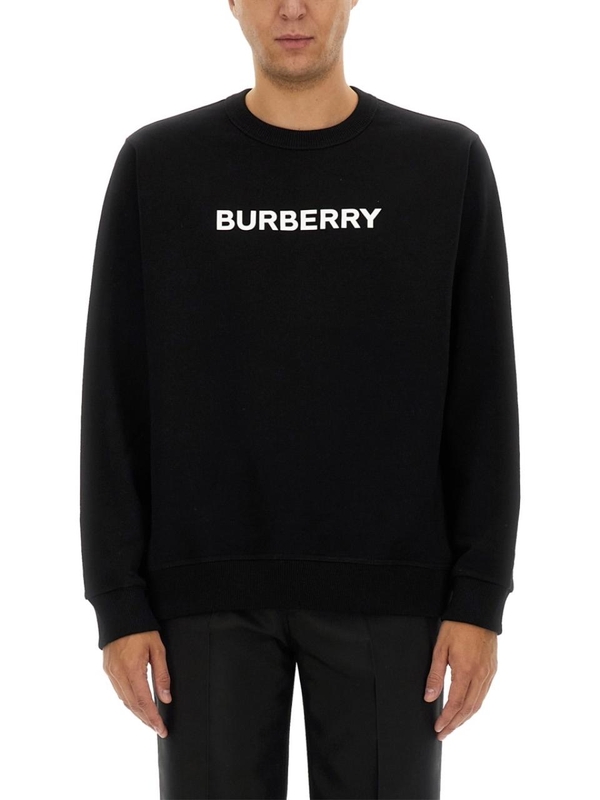 버버리 FW24 SWEATSHIRT WITH LOGO 8096359_A1189 BLACK