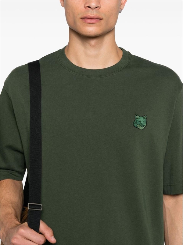 메종키츠네 FW24 MAISON KITSUNE T-shirts and Polos Green LM00107KJ0119P391 Green