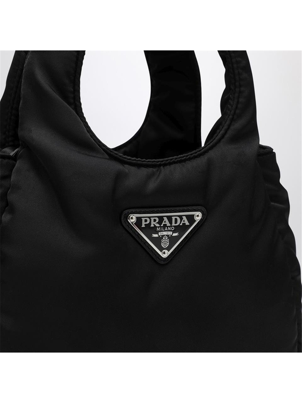 프라다 FW24 Prada Prada Soft black Re-Nylon mini bag 1BA359OVMRCCJ Black