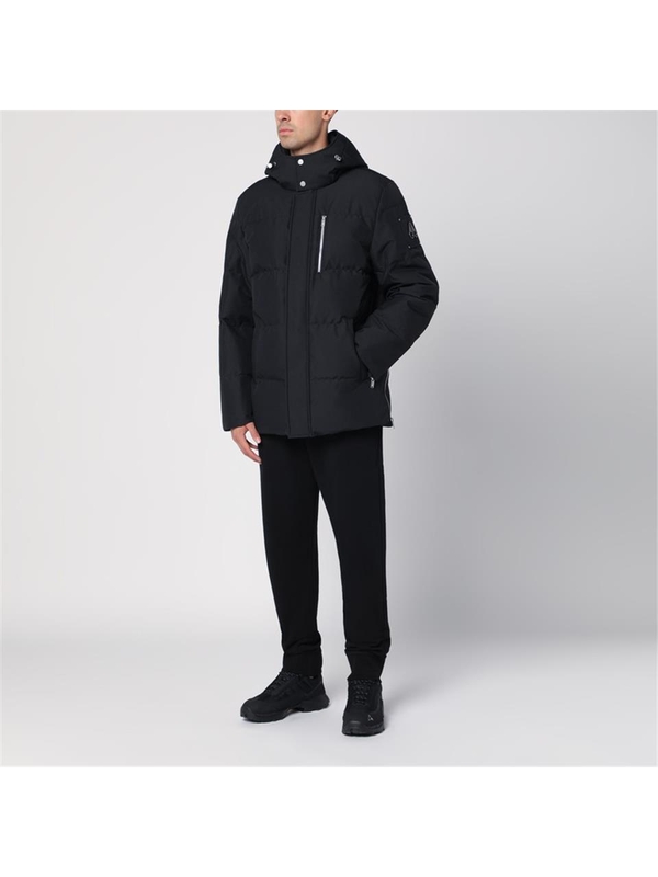 무스너클 FW24 Moose Knuckles Cloud 3Q black padded parka M34MJ178NNY Metal