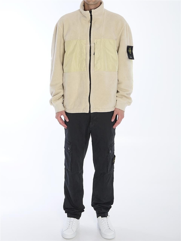 스톤아일랜드 FW24 Teddy-effect jacket 811546753_V0097 BEIGE