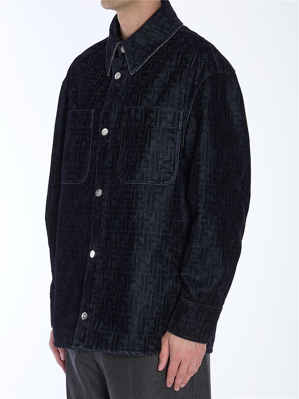 펜디 FW24 FF jeans jacket FW1321_APSW_F0CRH BLUE