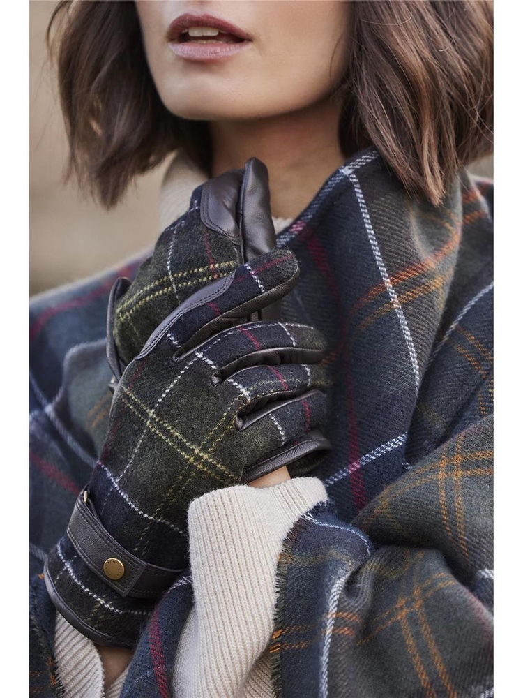 바버 FW24 Barbour Gloves LGL0133TN11 Classic tartan