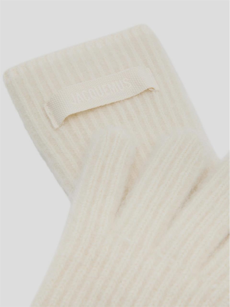 자크뮈스 FW24 Jacquemus Gloves 246AC6685217110 Offwhite