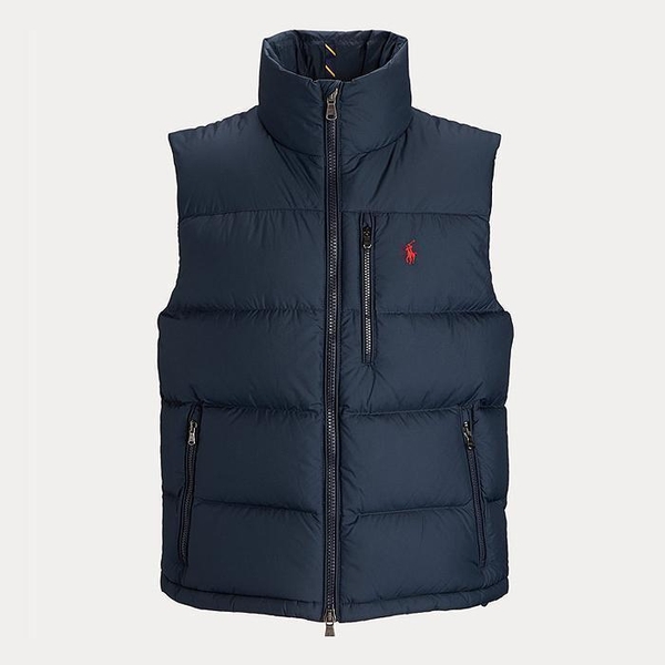 폴로 남성 Water Repellent 포켓 다운 패딩조끼 Navy