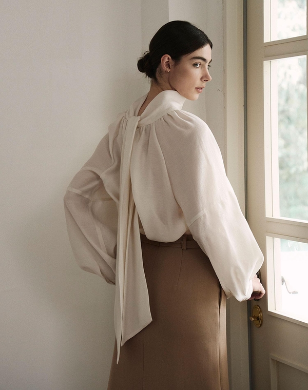 에이라인 벨트 스커트 베이지 A LINE BELT SKIRT BEIGE