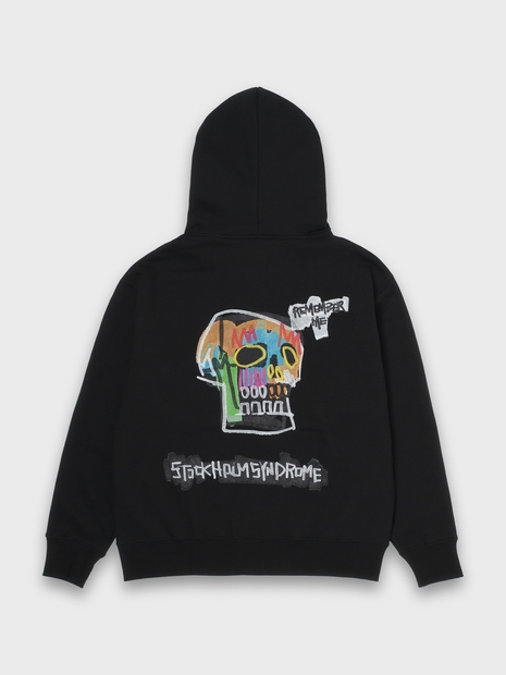 REMEMBER ME ZIP HOODIE - BLACK