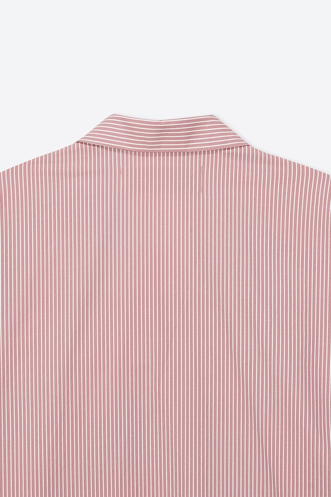 [the CASHMERE THINGS] 100% Cotton Pajamas for Woman (Striped-Pink Dress)