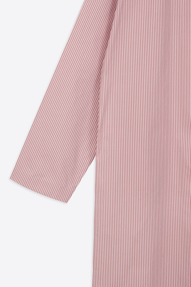 [the CASHMERE THINGS] 100% Cotton Pajamas for Woman (Striped-Pink Dress)