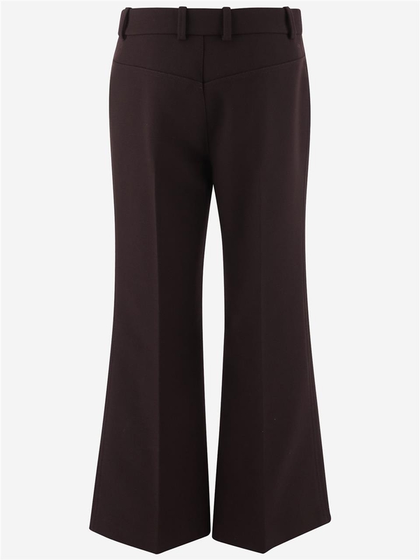 끌로에 FW24 Chloe Trousers Brown CH24WPA0114326H Brown