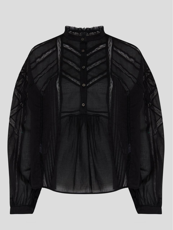 이자벨마랑 에뚜왈 FW24 Marant Etoile Top HT0486FAB3J06E01BK Black