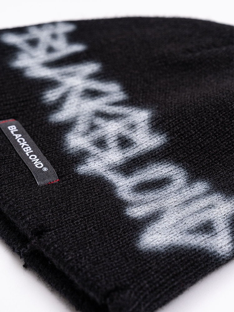 BBD Hand-stitched Graffiti Logo Beanie (Black)