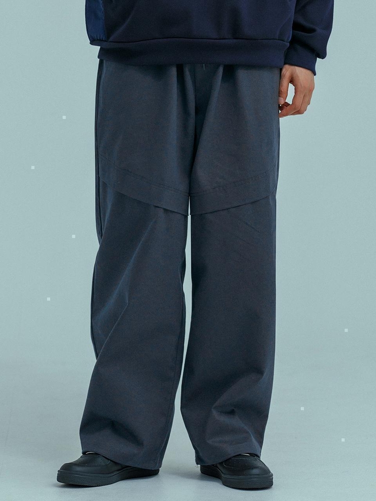 러기드하우스 : LINED COTTON BANDING PANTS 네이비