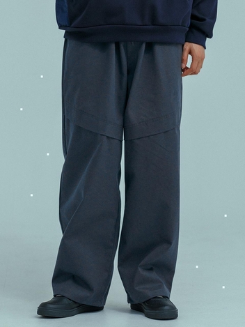 러기드하우스 : LINED COTTON BANDING PANTS 네이비