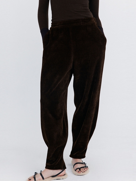 Corduroy Balloon Pants_Brown