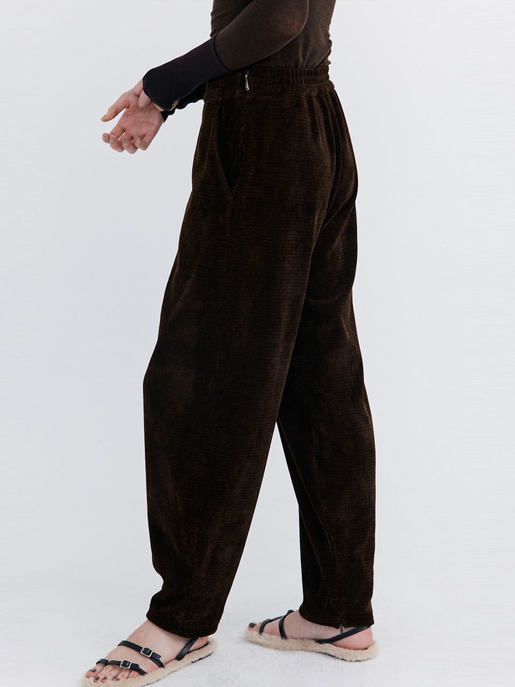 Corduroy Balloon Pants_Brown