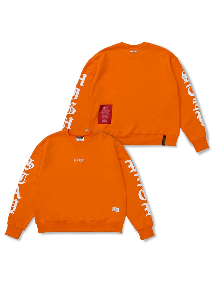 Stay High Oversized Crewneck Orange