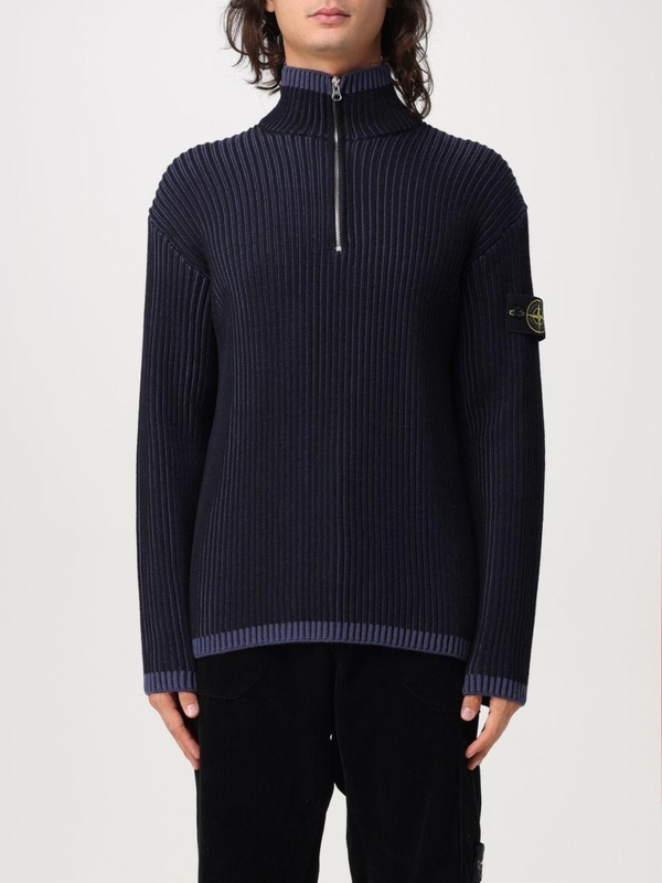 스톤아일랜드 FW24 Stone Island Zip Up Sweater 8115516C1 V0020 Blue