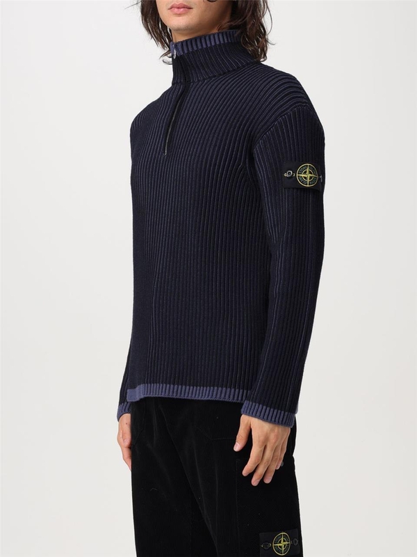 스톤아일랜드 FW24 Stone Island Zip Up Sweater 8115516C1 V0020 Blue