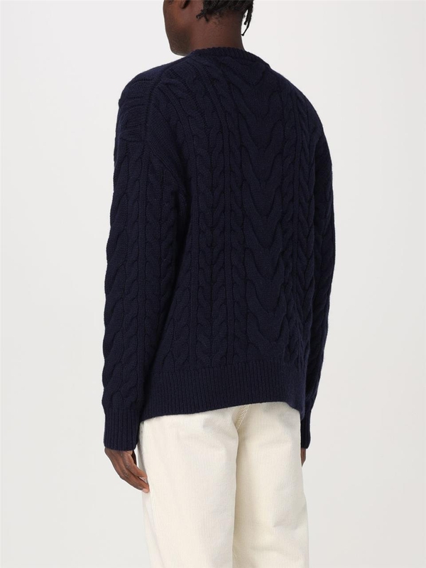 타미 힐피거 FW24 Tommy Hilfiger Mens Sweater MW0MW36546DW5 Blue