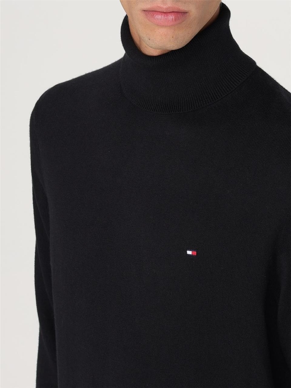 타미 힐피거 FW24 Tommy Hilfiger Mens Sweater MW0MW28048BDS Black