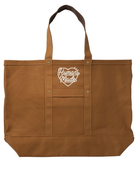 휴먼 메이드 FW24 Duck Canvas tote bag HM28GD003BROWN Brown