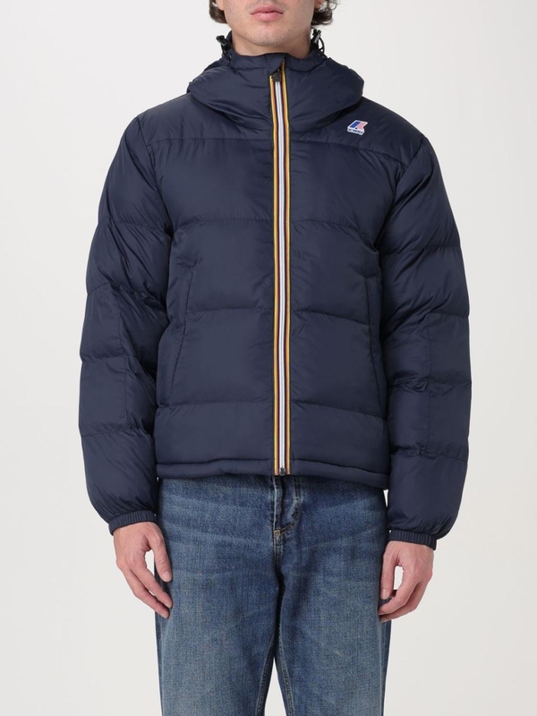  FW24 K-Way quilted nylon down jacket K3126WW K89 Navy Blue