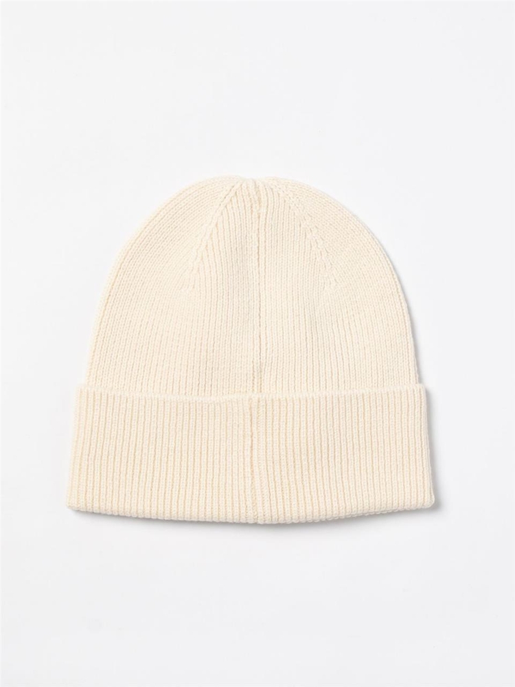 디젤 FW24 Diesel hat in wool and cotton ribbed A040920DAOB 1AB White