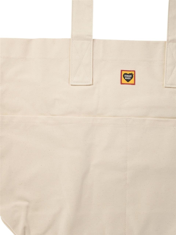 휴먼 메이드 FW24 Canvas tote bag HM28GD043WHITE White