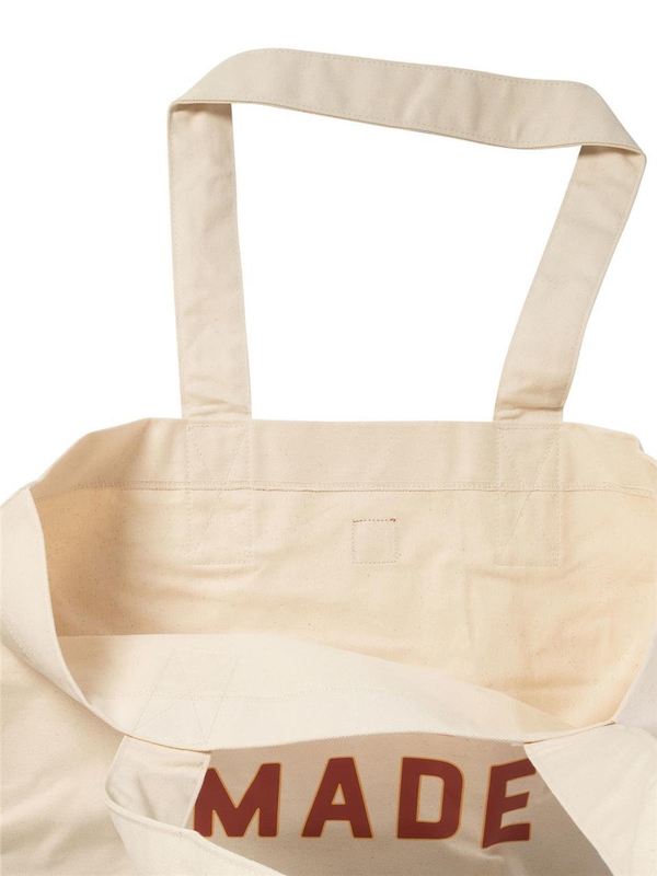 휴먼 메이드 FW24 Canvas tote bag HM28GD043WHITE White