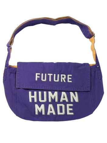 휴먼 메이드 FW24 Mail crossbody reversible bag HM28GD044PURPLE Purple