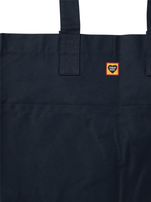 휴먼 메이드 FW24 Canvas tote bag HM28GD043NAVY Blue