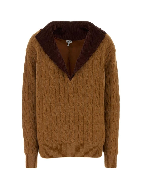 로에베 FW24 LOEWE KNITWEAR S540Y14KEW CAMEL Camel