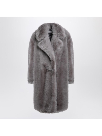 막스마라 스포트막스 FW24 Sportmax Light grey faux fur coat MANICOPL Grey