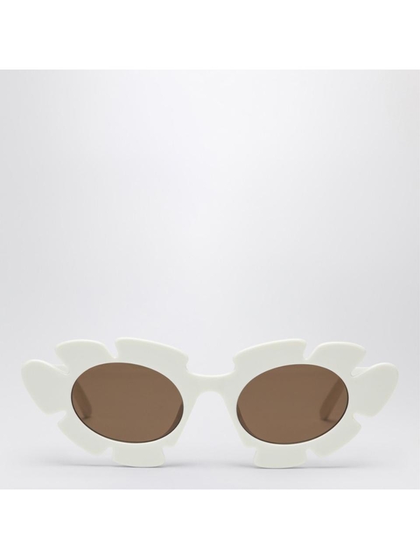 로에베 SS25 Loewe White Flower sunglasses LW40088UPVC White