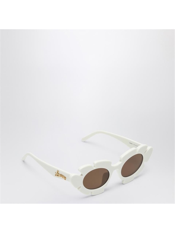 로에베 SS25 Loewe White Flower sunglasses LW40088UPVC White