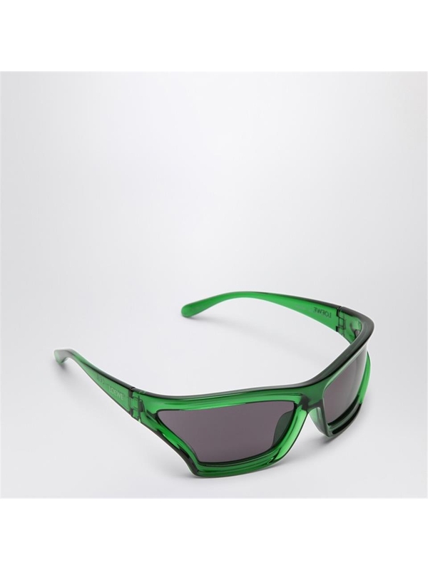 로에베 SS25 Loewe Arch Mask green sunglasses LW40143UPVC Green