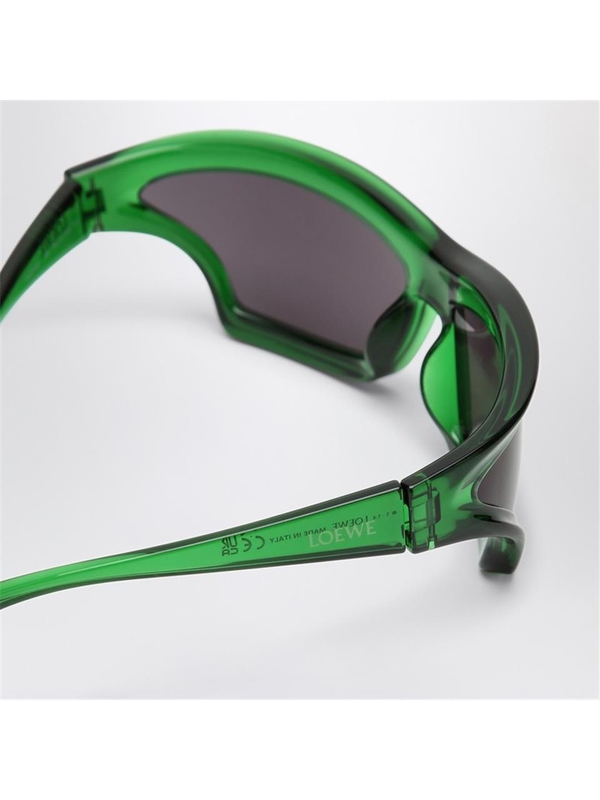 로에베 SS25 Loewe Arch Mask green sunglasses LW40143UPVC Green