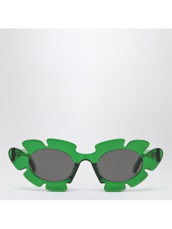 로에베 SS25 Loewe Green Flower sunglasses LW40088UPVC Green