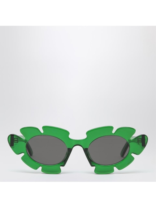 로에베 SS25 Loewe Green Flower sunglasses LW40088UPVC Green