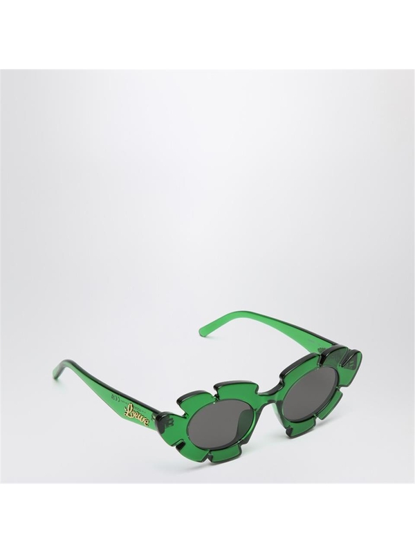 로에베 SS25 Loewe Green Flower sunglasses LW40088UPVC Green