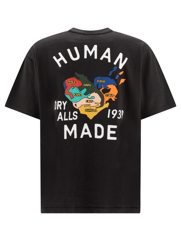 휴먼 메이드 FW24 #3 t-shirt HM28TE004BLACK Black  