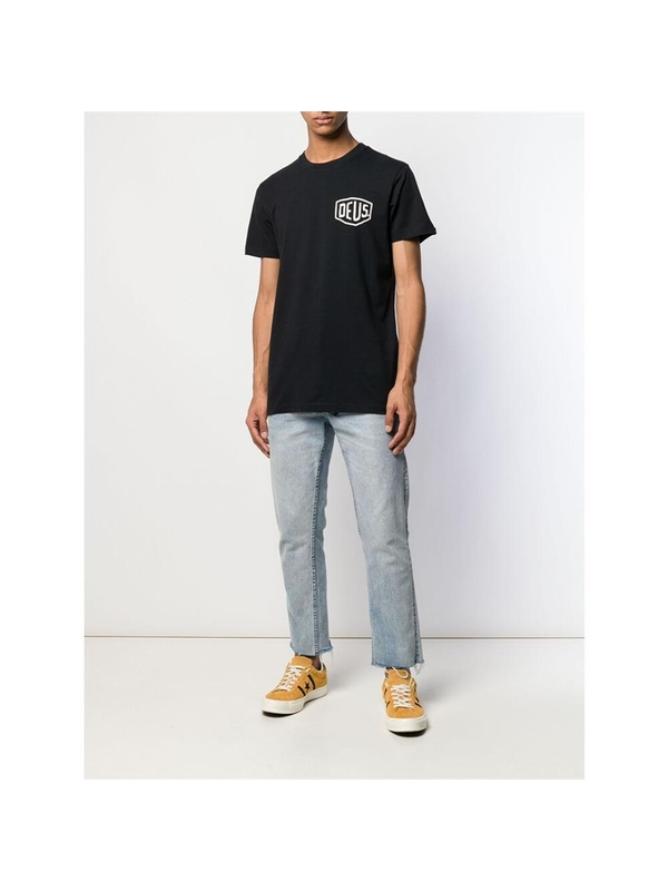 데우스 엑스 마키나 FW24 T-shirt Deus DMW41808R TOKYO ADDR BLACK BLACK