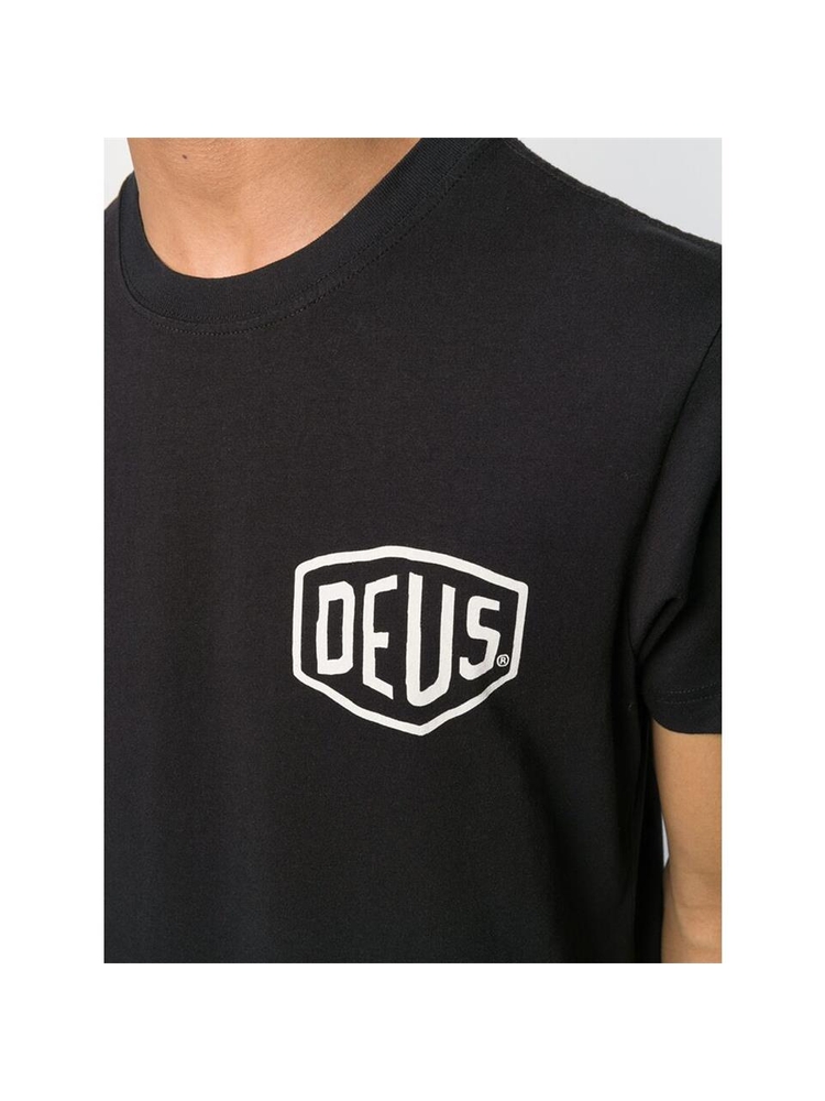 데우스 엑스 마키나 FW24 T-shirt Deus DMW41808R TOKYO ADDR BLACK BLACK