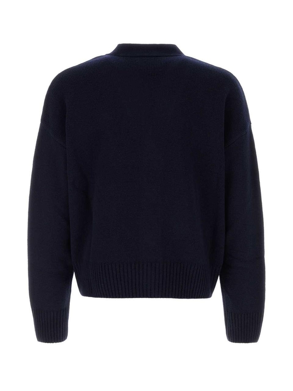 아미 FW24 LOVE KNITWEAR UKC044KN0028 4011 Blue