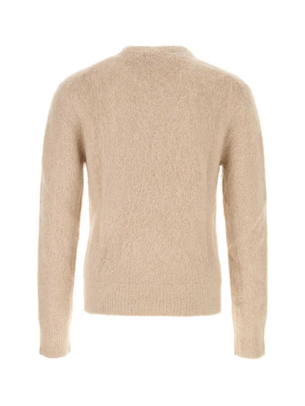 아미 FW24 LOVE KNITWEAR HKS047KN0056 250 Beige o Tan