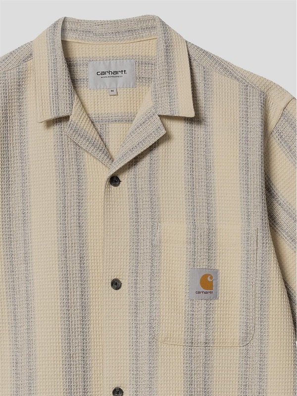 칼하트 FW24 Carhartt Dodson Shirt I033687XX2A2 Dodson stripe / natural