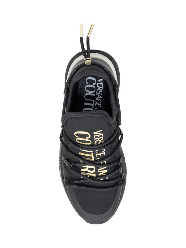 베르사체 진스 꾸뛰르 FW24 VERSACE JEANS COUTURE Sneakers 77YA3SA6ZS915 G89 BLACK/GOLD