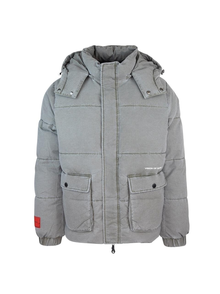 비전 오브 슈퍼 FW24 Grey washed down jacket VS01298Washed Grey